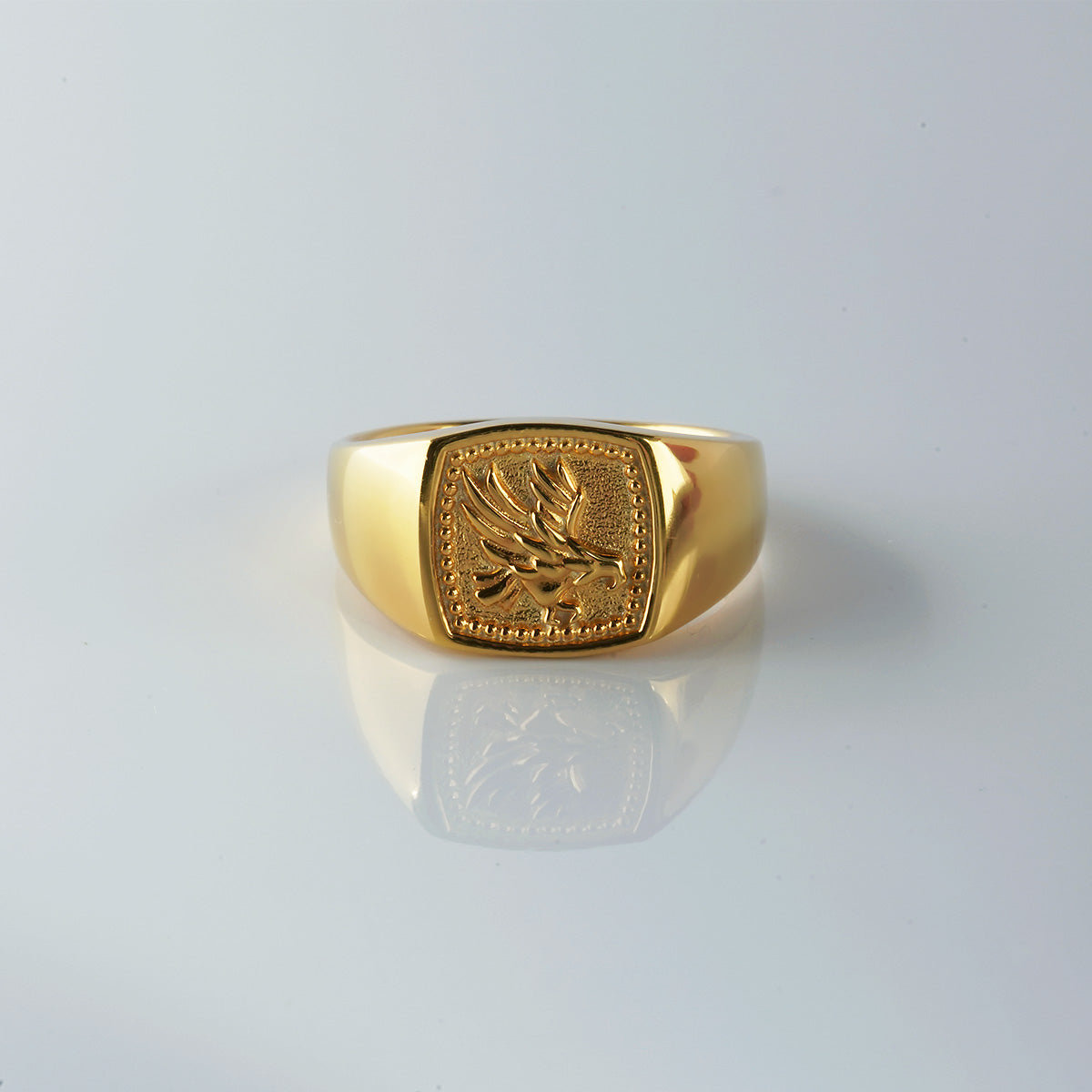 Eagle signet Ring YELLOW GOLD