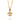 DUBj-265-3 Double face -Lily- Necklace YELLOW GOLD