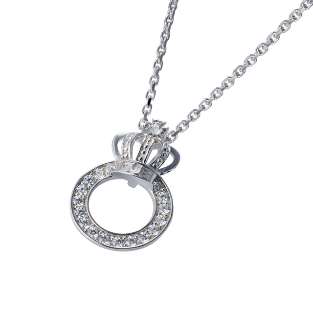 DUBj-296-2 Crown ring Necklace
