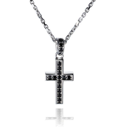 DUBj-297-1 Rectilinear Cross Necklace
