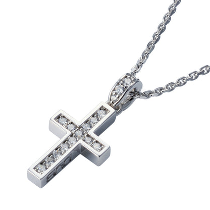DUBj-297-2 Rectilinear Cross Necklace